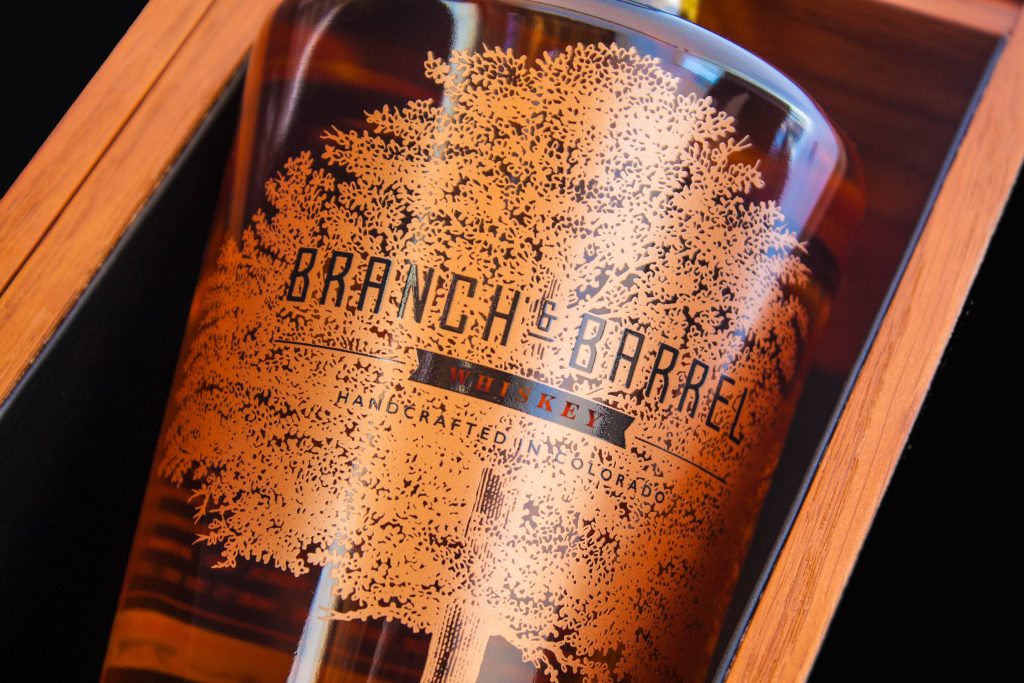 Branch & Barrel packaging designed by EBD in a wooden box.