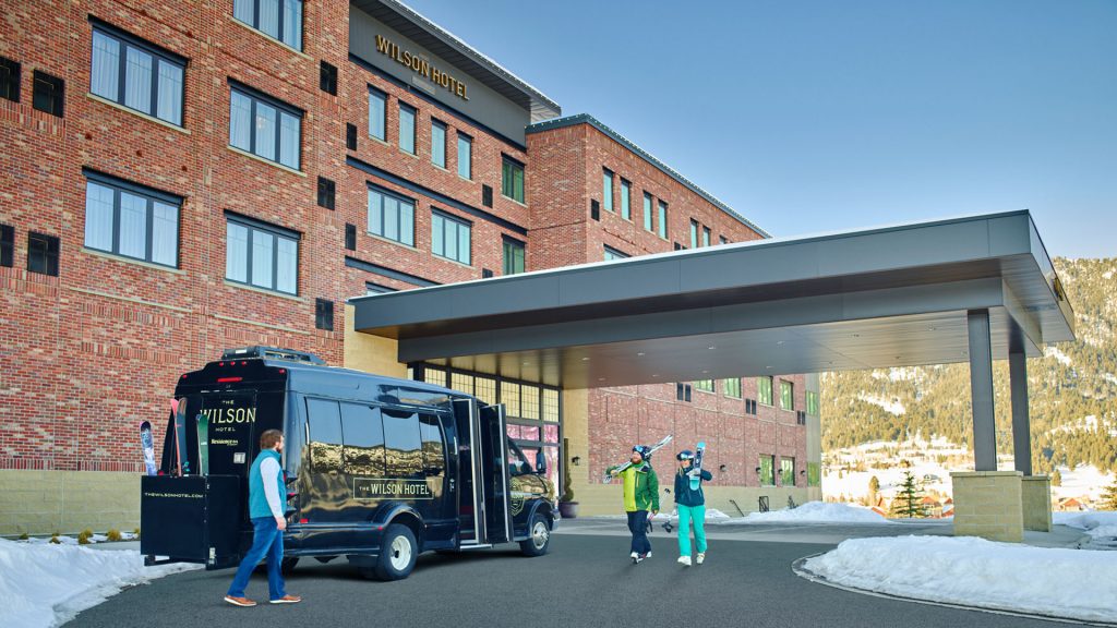 The exterior of The Wilson Hotel front entrance.
