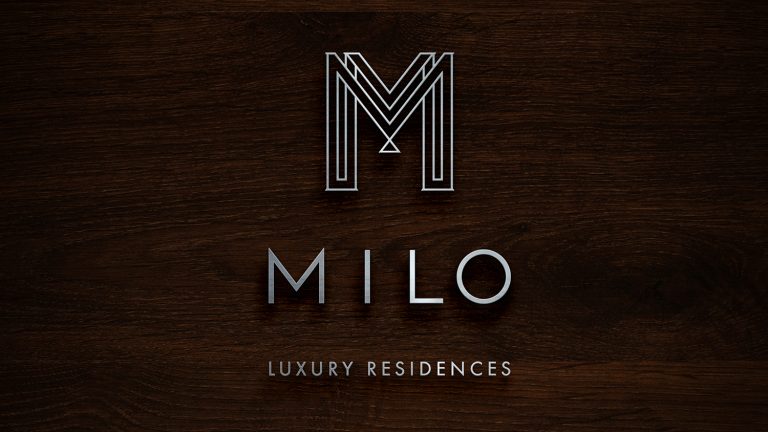 Milo luxury residences logo designed by EBD.